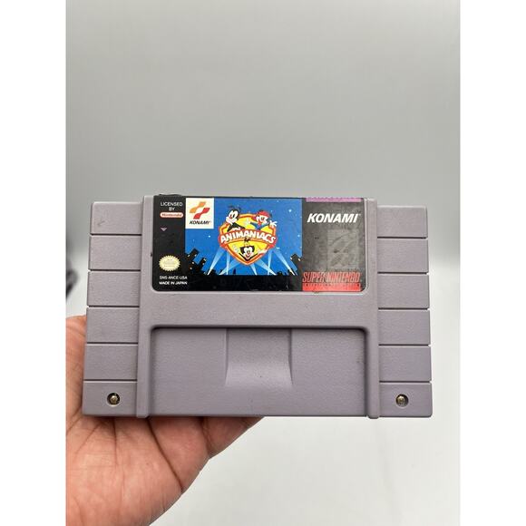 Animaniacs Super Nintendo SNES Authentic Cartridge Only Tested And Working - Picture 1 of 7